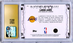 Lebron James 2025-26 Topps Chrome Inspirational CGC 10 Pristine-2