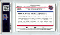 Shohei Ohtani 2024 Topps Chrome Update All Star Game #18 PSA 9-2