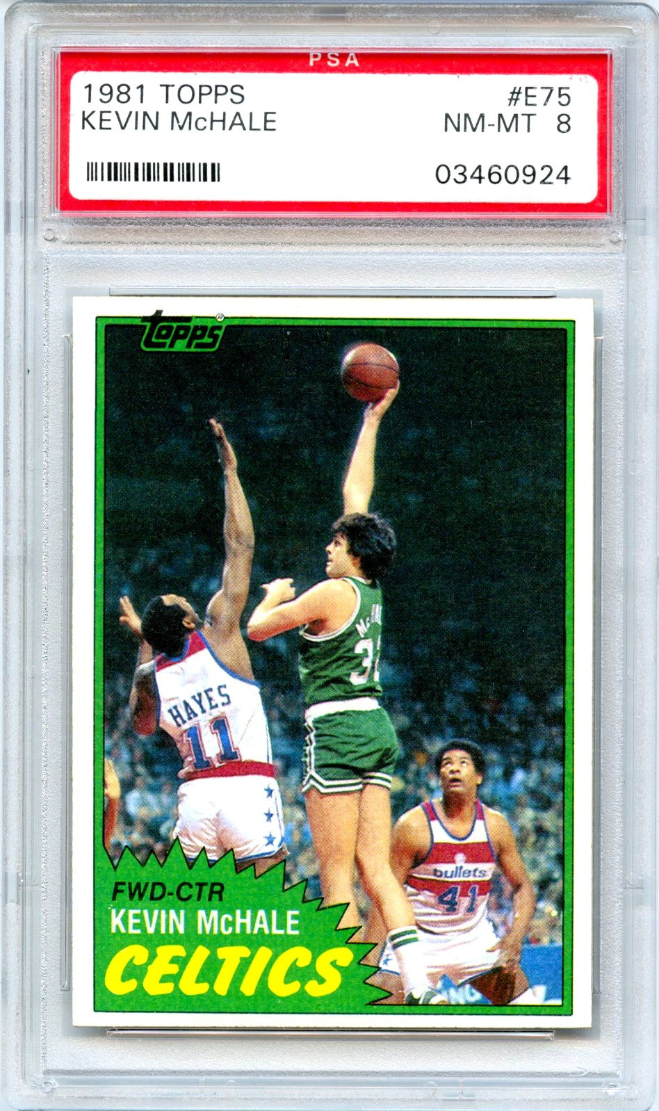 Kevin Mchale RC 1981-82 Topps Rookie PSA 8