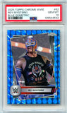 Rey Msyterio 2025 Topps Chrome WWE Blue Geometric SP 28/99 PSA 10