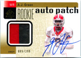 Aj Green RC 2011 UD Sp Authentic Rookie Patch Auto SP 85/299