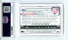 Austin Wells RC 2020 1st Bowman Chrome Prospect Rookie Auto PSA 10-2