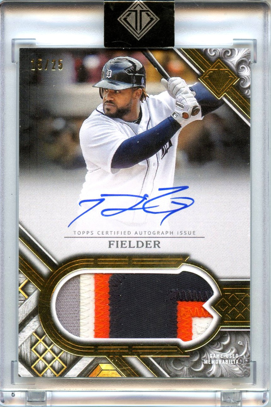 Prince Fielder 2025 Topps Transcendent Collection Game Used Patch Auto SP 15/25