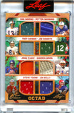 Marino Manning Aikman Elway 2023 Leaf Art Of Sport Octad 8 Player Game Used Patch SP 5/35