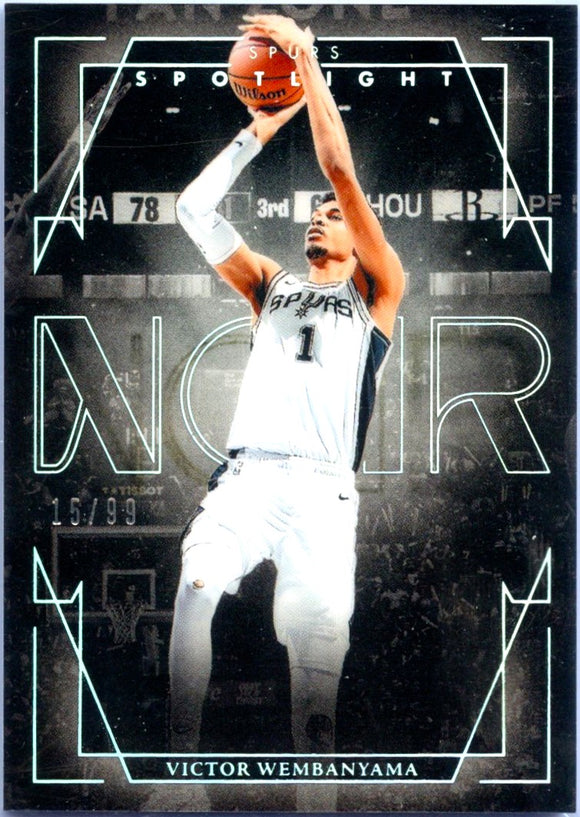 Product Victor Wembanyama 2024-25 Panini Noir Spotlight SP 15/99 Link