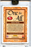 Steve Young 2023 Panini One Gold Wave One For All Dual Patch Auto SP 15/15