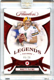 Brett Favre 2020 Flawless Red Legends Diamond SP 5/20