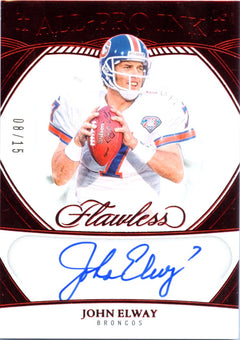 John Elway 2025 Flawless Ruby Red All Pro Ink Auto SP 8/15-1