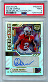 Caleb Downs RC 2025 Panini Score NIL Next Era Rookie Auto PSA 9