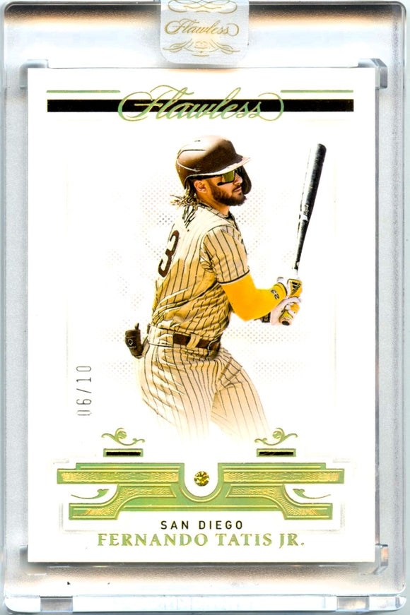 Product Fernando Tatis Jr 2021 Flawless Holo Gold Diamond SP 6/10 Link