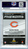 Justin Fields RC 2021 Donruss Optic Red Rookie Phenom Patch In Person Auto PSA 10