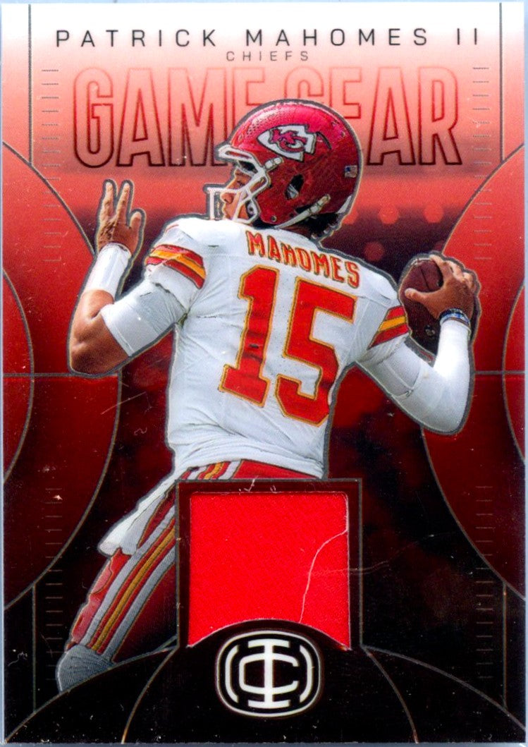 Patrick Mahomes II 2025 Panini Icon Collection Game Gear Jersey Patch #1