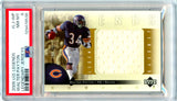 Walter Payton 2005 Upper Deck Legends Legendary Game Used Jersey Patch SP 30/60 PSA 8
