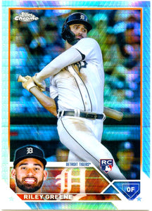 Riley Greene RC 2023 Topps Chrome Prism Refractor Rookie #182