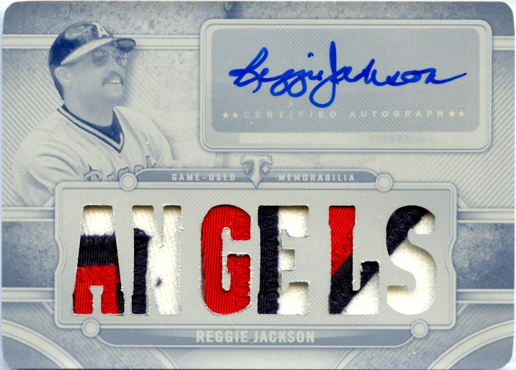 Reggie Jackson 2024 Topps Triple Threads Printing Plate Game Used Patch Auto SP 1/1-1