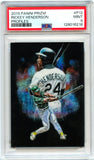 Rickey Henderson 2019 Panini Prizm Profiles Case Hit SSP PSA 9