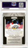 Rickey Henderson 2019 Panini Prizm Profiles Case Hit SSP PSA 9