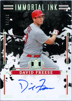 David Freese 2025 Impeccable Silver Immortal Ink Auto SP 23/25-1