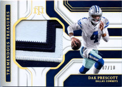 Dak Prescott 2024 National Treasures Tremendous Treasures Gold Patch SP 7/10-1