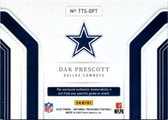 Dak Prescott 2024 National Treasures Tremendous Treasures Gold Patch SP 7/10-2