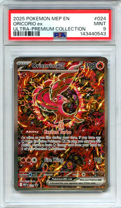 Oricorio ex 2025 Pokemon Mega Evolution Black Star Promo #024 PSA 9-1