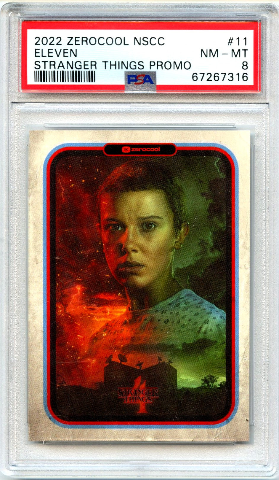 Eleven 2022 Zero Cool National Convention Stranger Things Promo #11 PSA 8