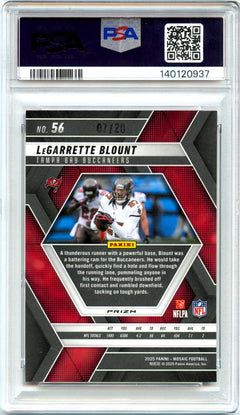 Legarrette Blount 2025 Panini Mosaic Cherry Blossom Choice SP 7/20 PSA 9-2