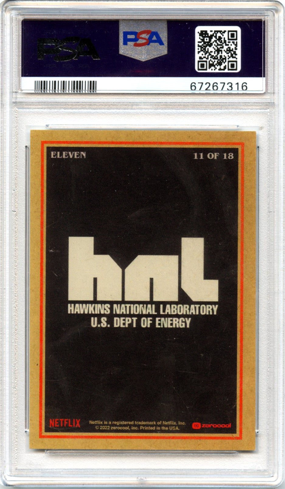 Eleven 2022 Zero Cool National Convention Stranger Things Promo #11 PSA 8-2