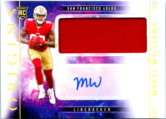 Product Mykel Williams RC 2025 Panini Origins Rookie Jersey Patch Auto Link