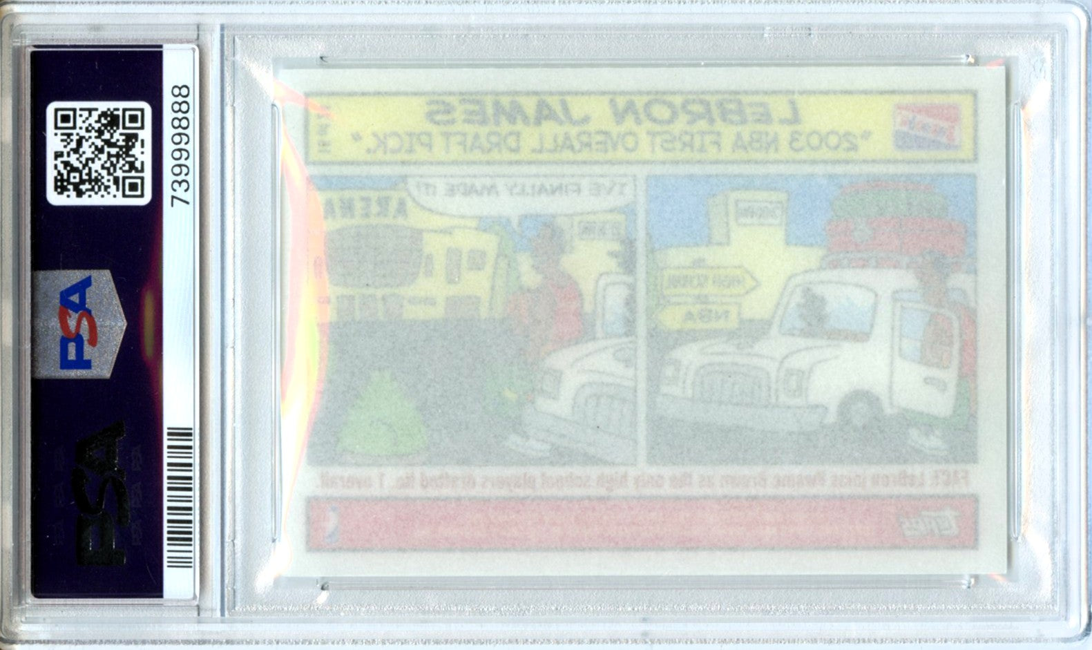 Lebron James RC 2003-04 Bazooka Comics Rookie #15 PSA 9