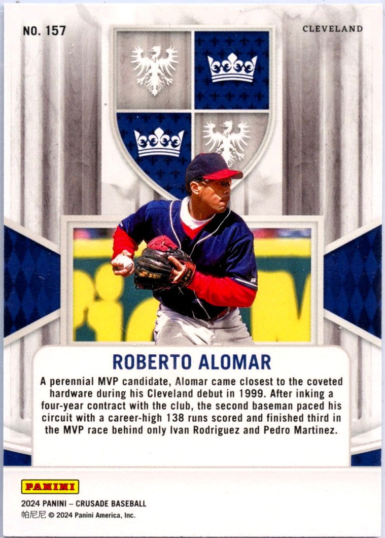 Roberto Alomar 2024 Panini Crusade Platinum SP 1/1