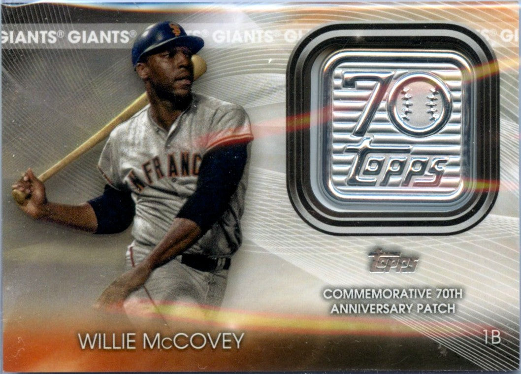 Willie Mccovey 2021 Topps 70th Anniversary Logo Patch