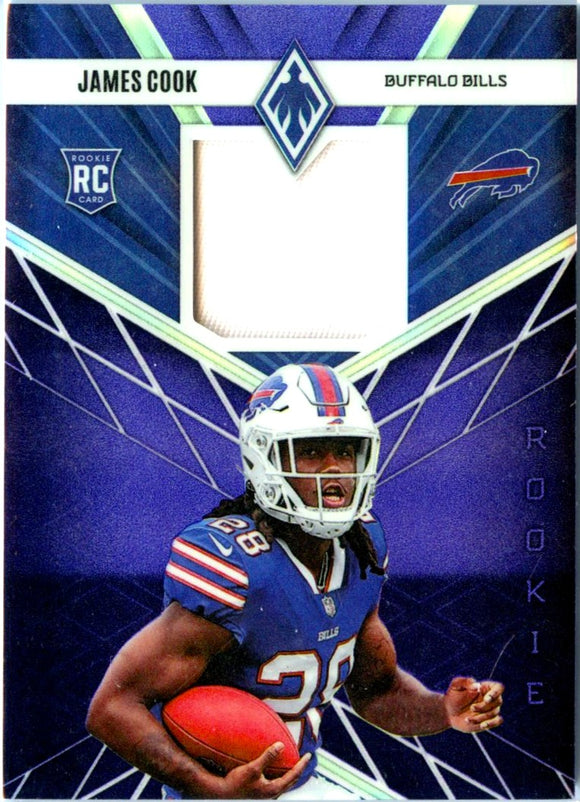 Product James Cook RC 2022 Panini Phoenix Purple Rookie Jersey Patch SP 25/75 Link