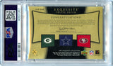 Favre Aikman Montana 2005 UD Exquisite Triple Game Used Patch SP 9/15 PSA 8