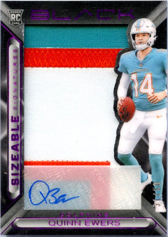 Quinn Ewers RC 2025 Panini Black Purple Sizeable Rookie Patch Auto SP 31/50-1