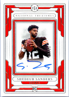 Shedeur Sanders RC 2025 National Treasures Rookie Auto SP 67/99-1
