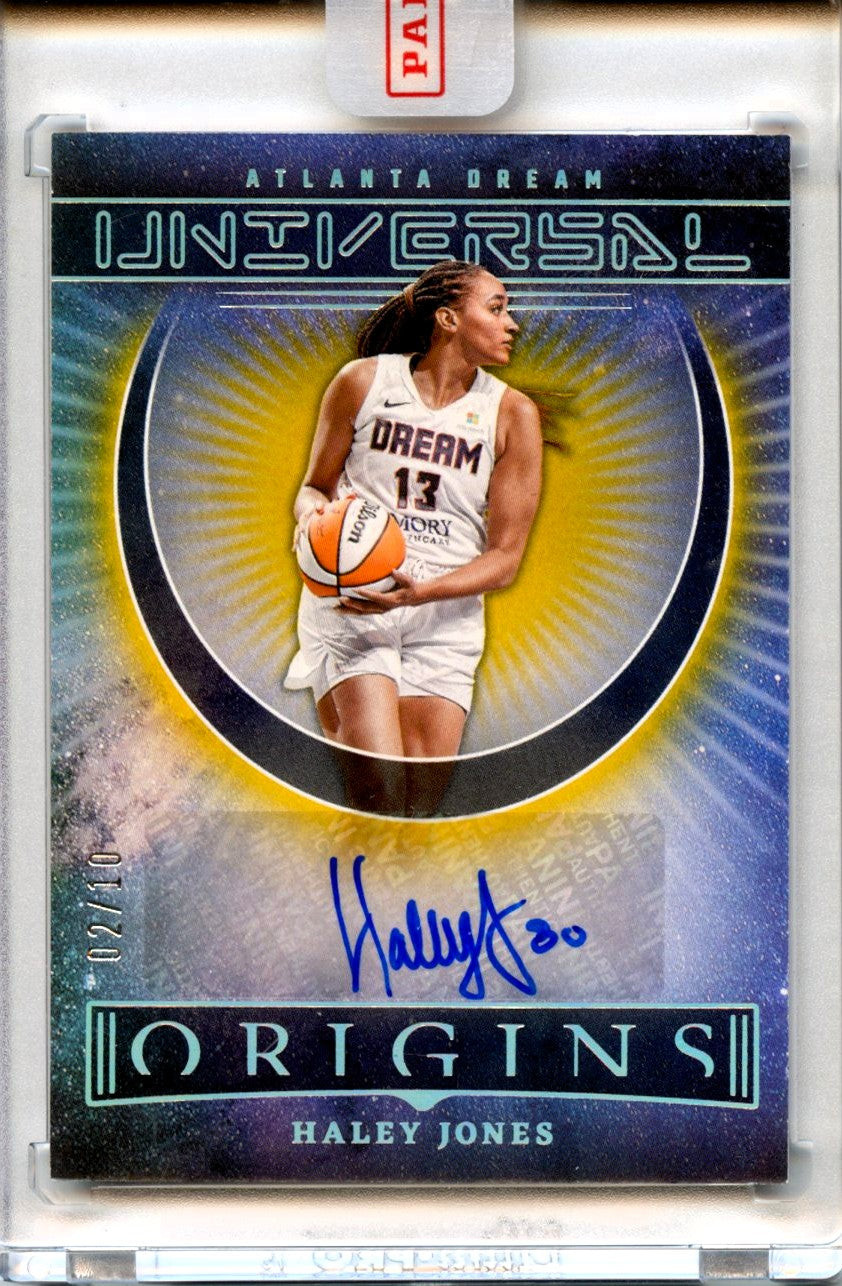 Haley Jones 2023 Panini Origins WNBA Gold Universal Auto SP 2/10