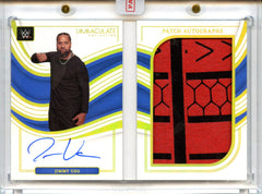 Jimmy Uso 2023 Immaculate WWE Booklet Gold Patch Auto SP 4/10-1