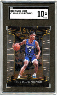 Shai Gilgeous-Alexander RC 2018-19 Panini Select Concourse Rookie #7 SGC 10-1