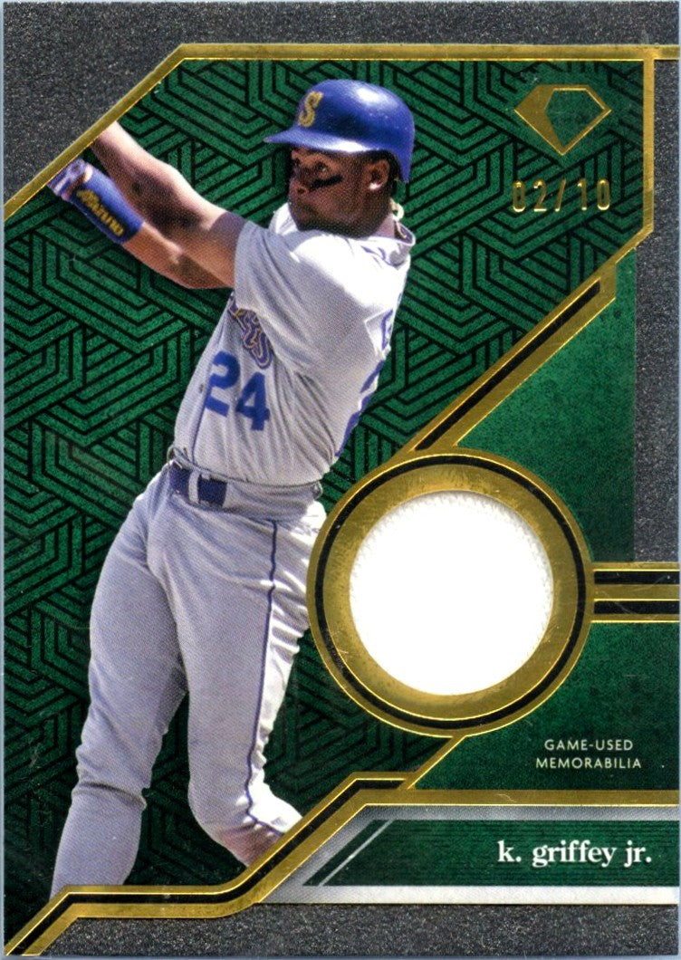 Ken Griffey Jr 2024 Topps Diamond Icons Green Game Used Patch SP 2/10-1