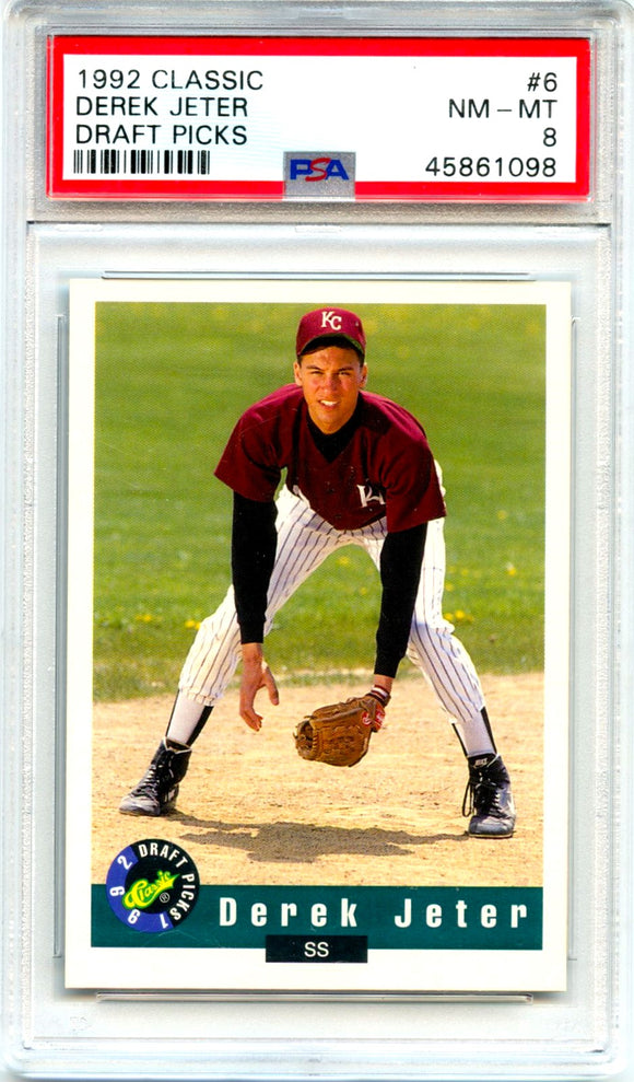 Product Derek Jeter RC 1992 Classic Draft Picks Rookie #6 PSA 8 Link