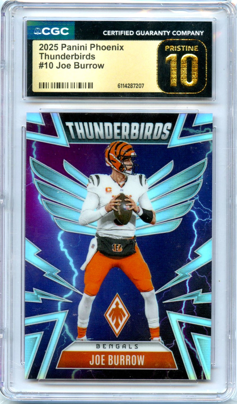 Joe Burrow 2025 Panini Phoenix Thunderbirds #10 CGC 10 Pristine-1