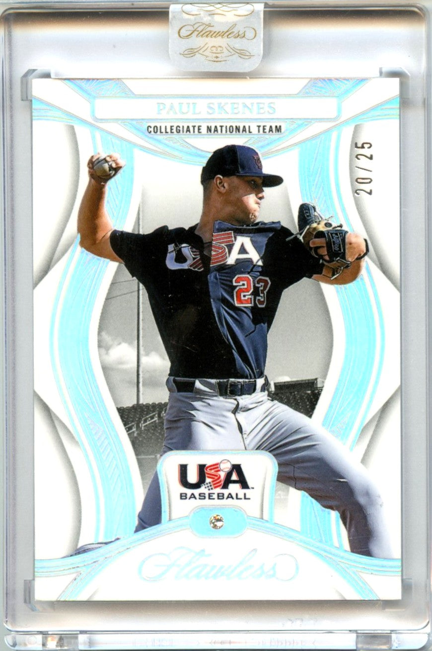 Paul Skenes 2025 Flawless Holo Silver Diamond SP 20/25-1