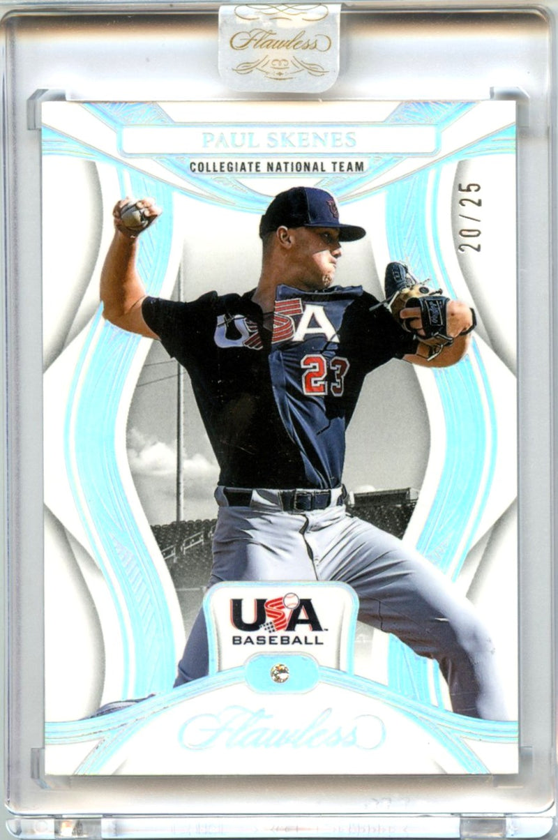 Paul Skenes 2025 Flawless Holo Silver Diamond SP 20/25-1