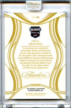 Paul Skenes 2025 Flawless Holo Silver Diamond SP 20/25-2