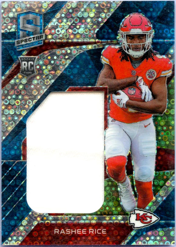 Product Rashee Rice RC 2023 Panini Spectra Neon Blue Monumental Rookie Patch SP 5/50 Link