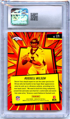 Russell Wilson 2022 Panini Absolute Explosive SSP CGC 9-2