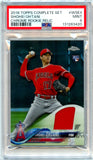 Shohei Ohtani RC 2018 Topps Complete Set Chrome Rookie Relic Patch PSA 9
