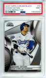 Shohei Ohtani 2025 Topps Chrome Black White Refractor SP 5/10 PSA 9