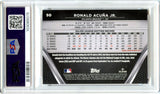 Ronald Acuna Jr 2024 Topps Chrome Black Orange Refractor SP 15/25 PSA 9
